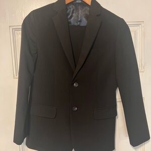 Izod Boys Black Two-Button Suit Jacket
